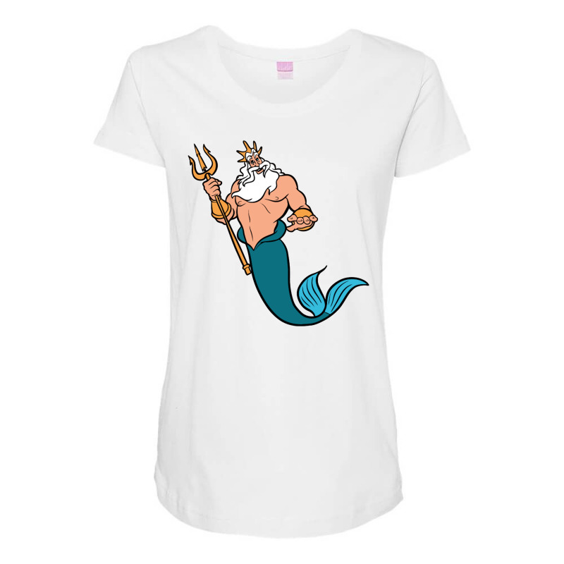 King Triton Maternity Scoop Neck T-shirt by kisakisa | Artistshot