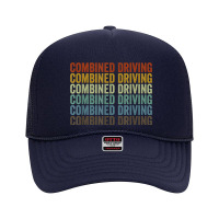 Combined Driving Sports Retro Foam Trucker Hat | Artistshot