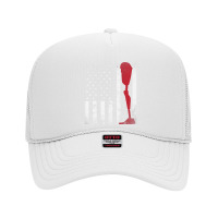 Amputee Patriotic Prosthetic Leg Flag Foam Trucker Hat | Artistshot