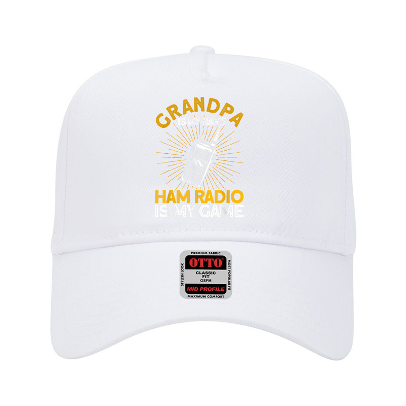 Mens Ham Radio Grandpa My Name Vintage Amateur Radio Adjustable Baseball Cap by Garnet | Artistshot