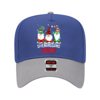 Shenanigans Squad Gnomes Lights Christmas Pajamas Matching T Shirt Adjustable Baseball Cap | Artistshot