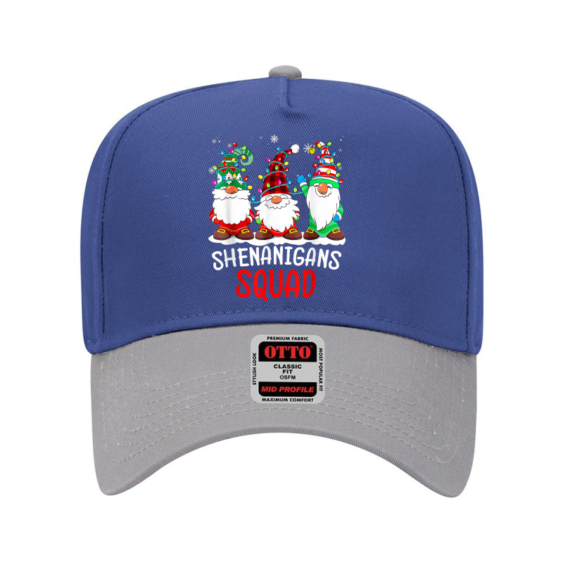 Shenanigans Squad Gnomes Lights Christmas Pajamas Matching T Shirt Adjustable Baseball Cap by cm-arts | Artistshot