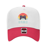 I Paused My Game To Be Here Vintage Gamer Gift Adjustable Baseball Cap | Artistshot