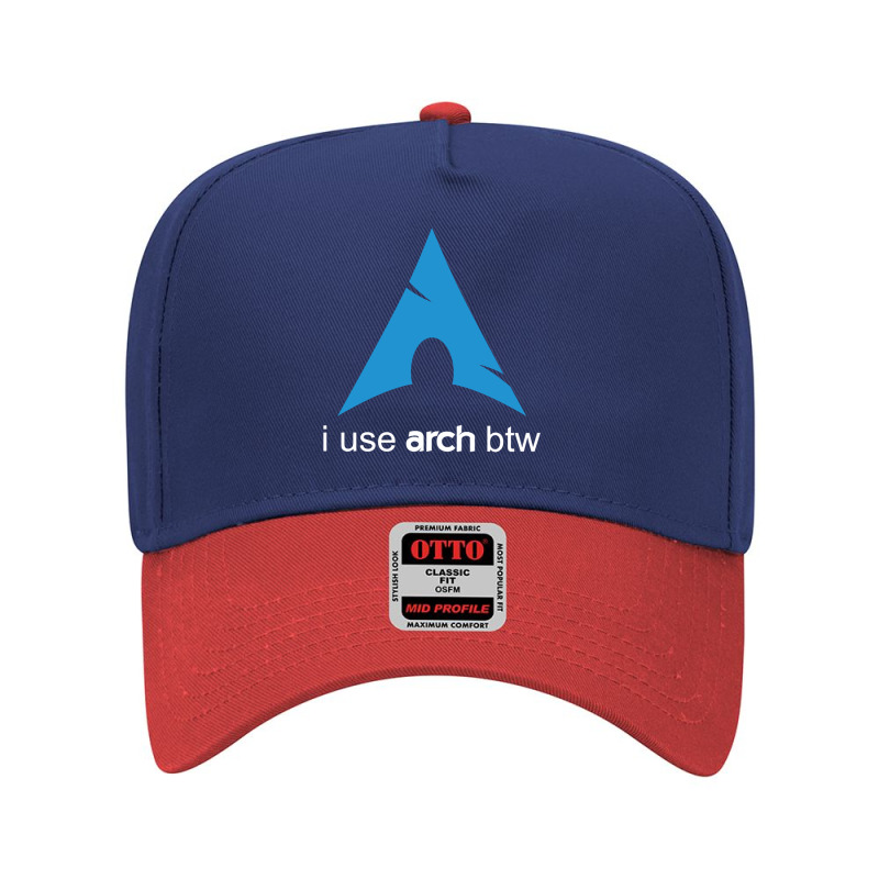 I Use Arch Btw Linux Adjustable Baseball Cap by MONIQUEWORTH | Artistshot