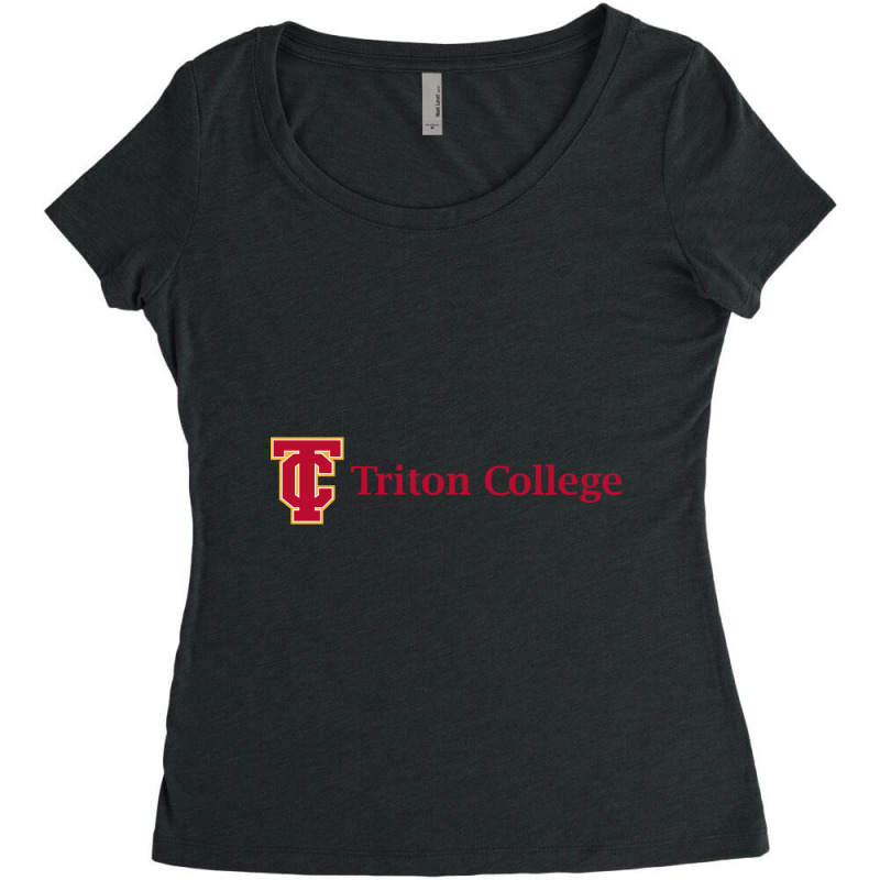 Triton College Women's Triblend Scoop T-shirt by Bryanrafalsky | Artistshot