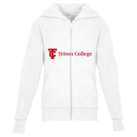 Triton College Youth Zipper Hoodie | Artistshot