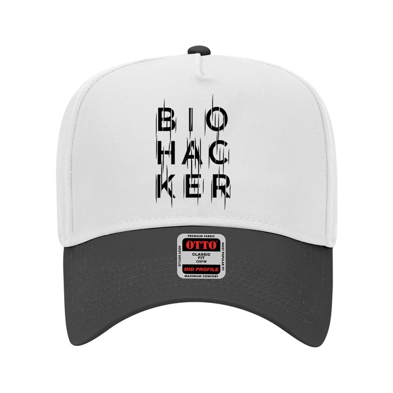 Biohacker Hack Your Biology Raglan Baseball Tee Adjustable Baseball Cap | Artistshot