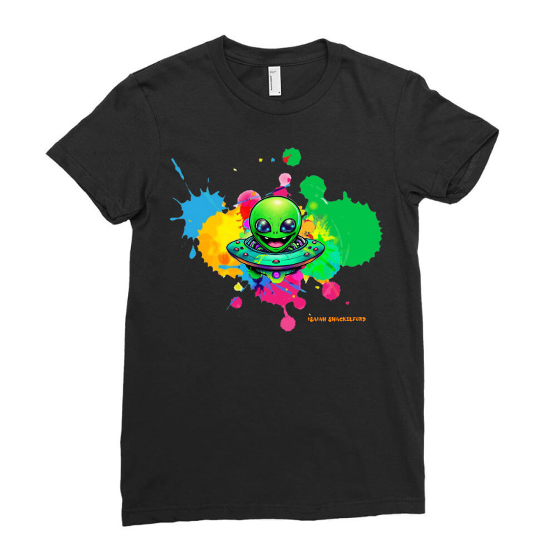 Alien Kid Ladies Fitted T-Shirt by Isaiahfx | Artistshot