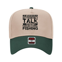 Warning May Talk About Fishing   King Mackerel Fish T Shirt Adjustable Baseball Cap | Artistshot