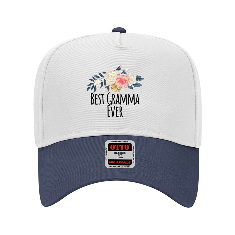 Floral Flowers Best Gramma Ever Saying Sarcasm Adjustable Baseball Cap | Artistshot