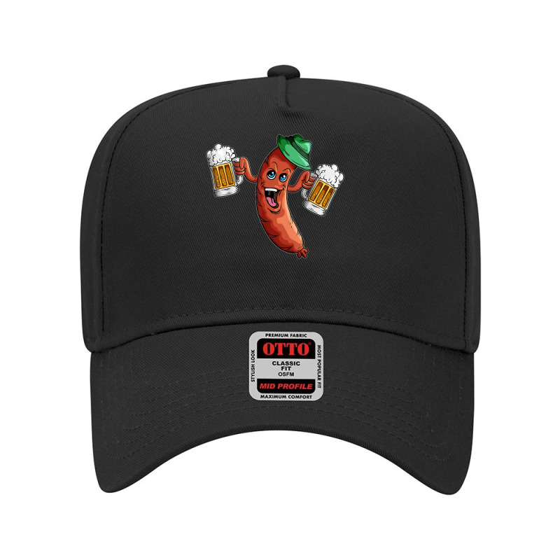 Beer Sausage Sausage Fest Party Beer Drinker Beer Lover T Shirt Adjustable Baseball Cap by cm-arts | Artistshot