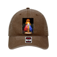 Jesus Christ Christian Jesus I Trust In You Divine Mercy Graphic Catho Dyed Cap | Artistshot