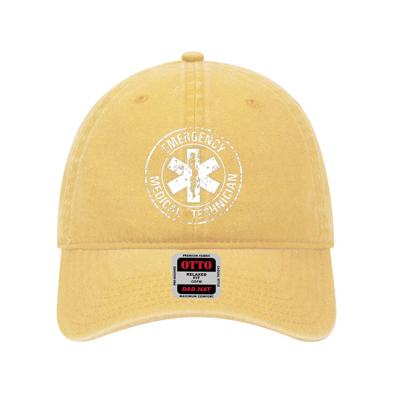 Emergency Medical Technician, Emergency Medical, Technician, Distresse Dyed Cap | Artistshot