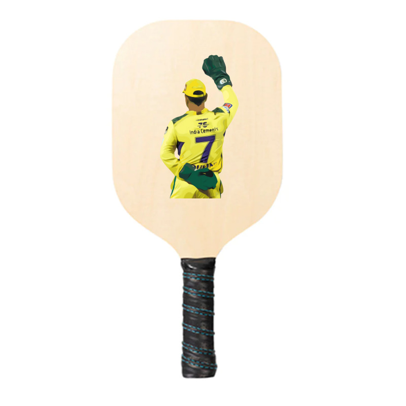 Ms Dhoni Chennai Super Kings Csk Wallpaper Whistlepodu Classic Pickleball Paddle | Artistshot