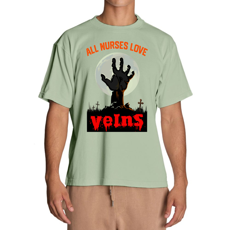 All Nurses Love Veins - Funny Nurse Halloween Costume  Tee Gift Urban Heavy T-shirt | Artistshot