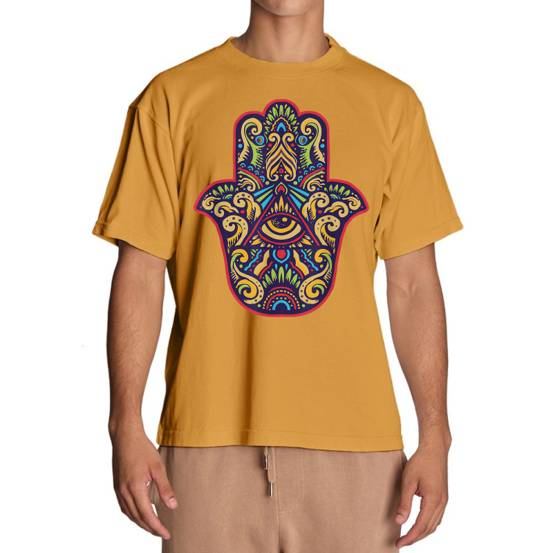 Spiritual Mystic Eye Third Eye All Seeing Eye Hamsa Hand Urban Heavy T-shirt | Artistshot