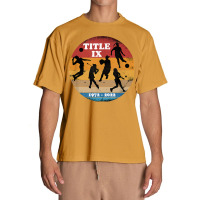 Title Ix 50th Anniversary Girls And Womens Sports Supporter T Shirt Urban Heavy T-shirt | Artistshot