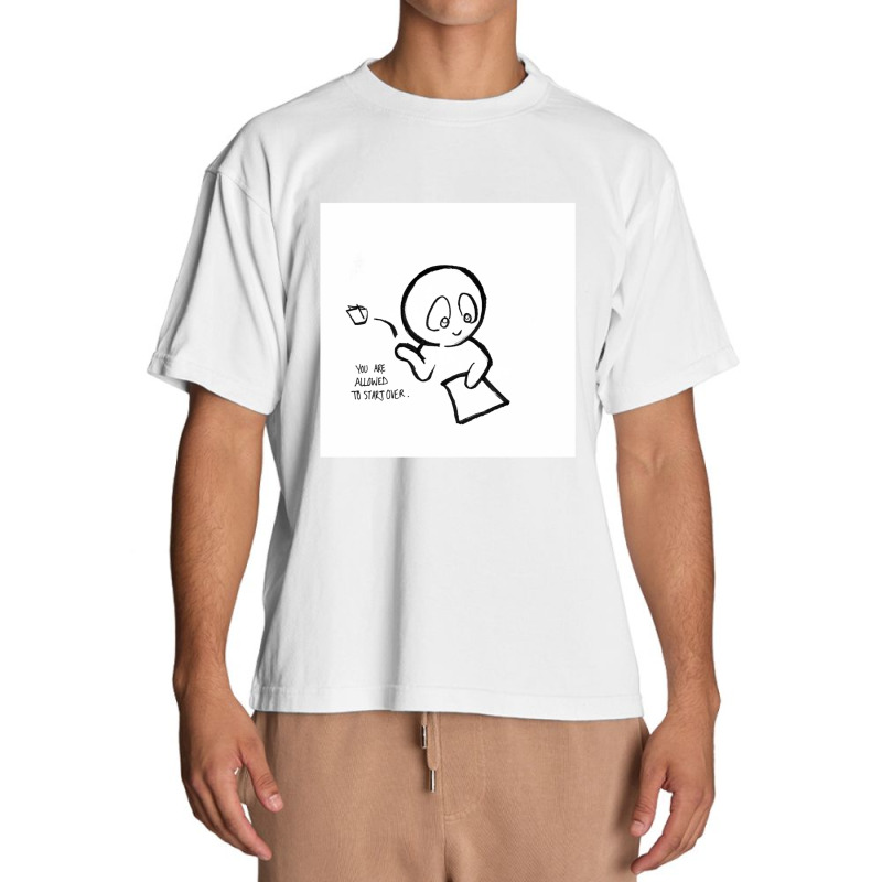 Blank Page Joie De Vivre Cartoon Urban Heavy T-shirt by WillieHall | Artistshot