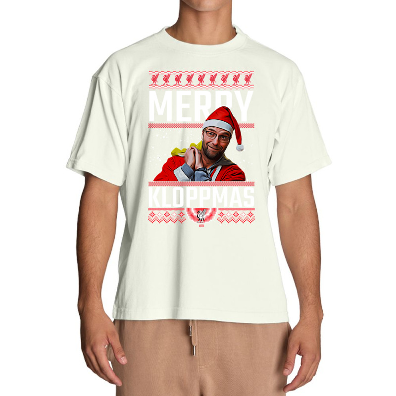 Merry Kloppmas Jurgen Klopp Lfc Christmas Design Classic Urban Heavy T-shirt | Artistshot