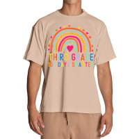 Third Grade 100 Days Smarter Rainbows 100th Day Of School Urban Heavy T-shirt | Artistshot