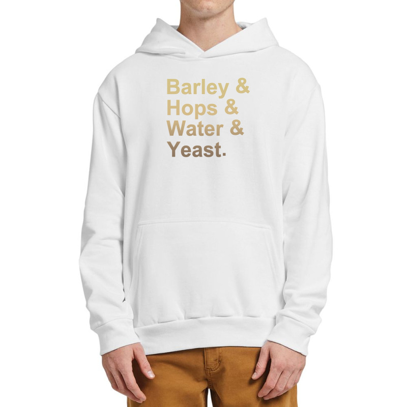 Barley Hops Water Yeast Urban Pullover Hoodie | Artistshot