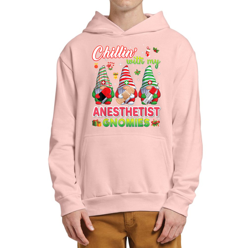 Chillin With My Anesthetist Gnomies Nurse Christmas Gnomes T Shirt Urban Pullover Hoodie | Artistshot