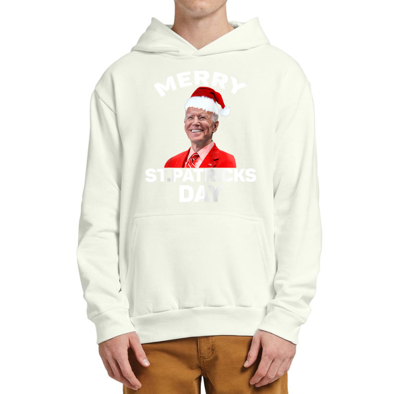 Santa Joe Biden Merry St Patricks Day Ugly Christmas Sweater Raglan Ba Urban Pullover Hoodie by maecopaharo | Artistshot