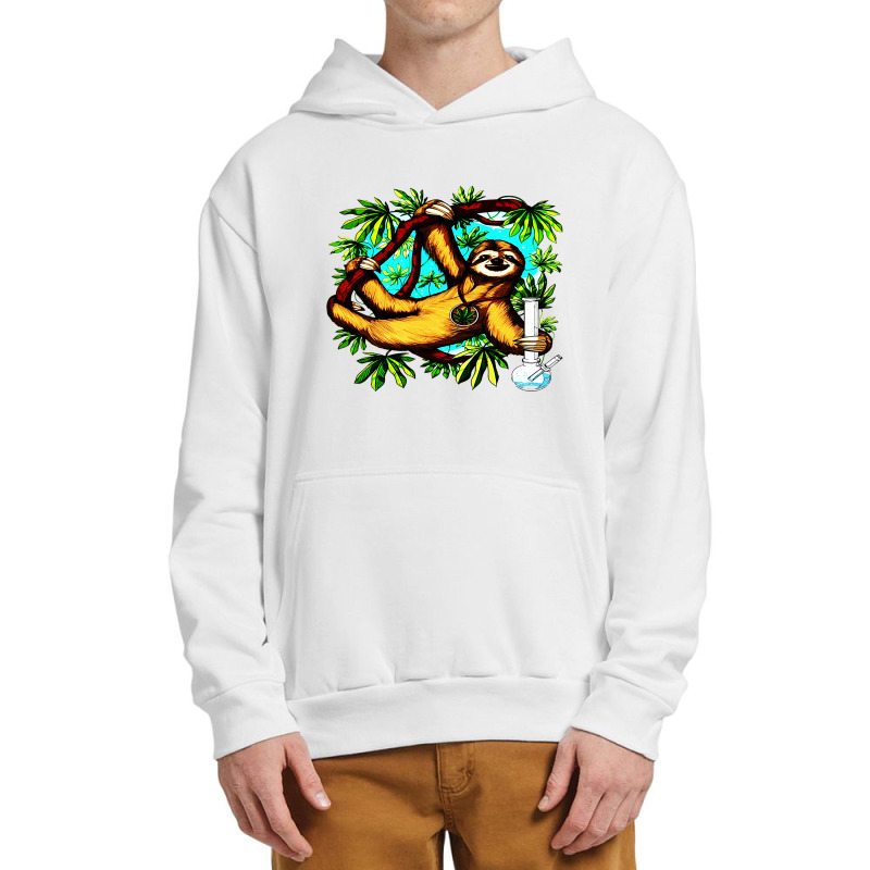 Sloth Weed Stoner Urban Pullover Hoodie | Artistshot