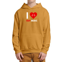 I Love Rap Music   Gift For Rap Lovers Urban Pullover Hoodie | Artistshot