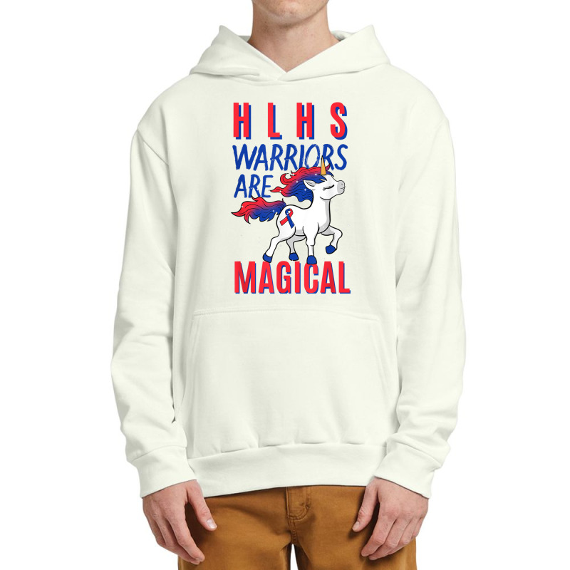 Hlhs Warrior Hypoplastic Left Heart Syndrome Unicorn Lover T Shirt Urban Pullover Hoodie | Artistshot