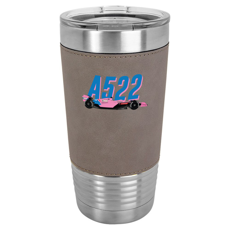 Alpine F1 Team Racing Car 2022 A522 Bwt Pink Special Livery Bahrain Gp Leatherette Tumbler | Artistshot