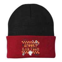 Groovy Spooky Rad Tech Retro Radiologist Halloween Xray Tech Beanie | Artistshot