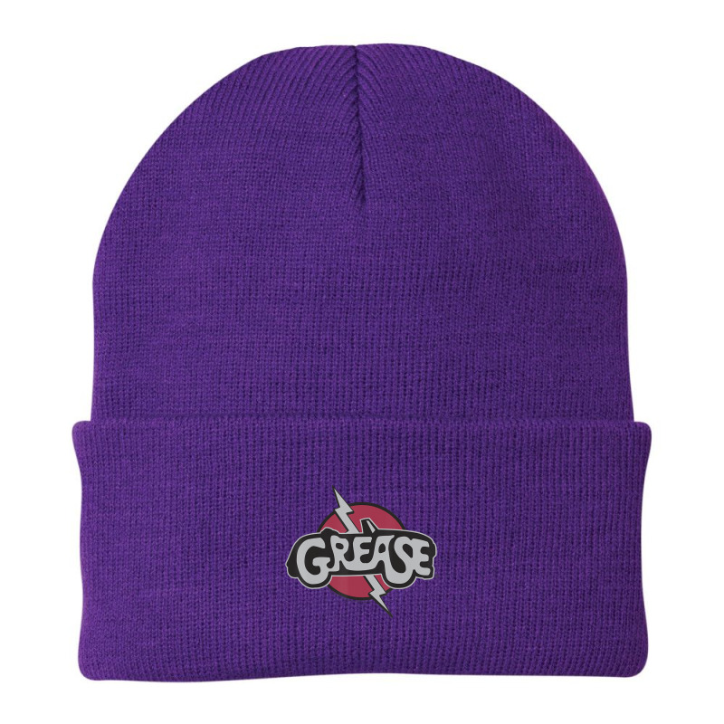 Grease Title Patch Beanie by laughingtuy | Artistshot