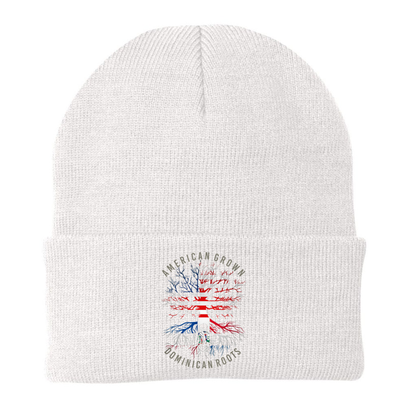 American Grown Dominican Roots Usa Republic Flag Heritage T Shirt Beanie by cm-arts | Artistshot