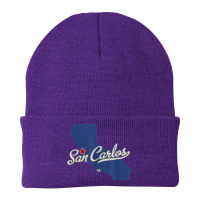 San Carlos California San Diego Ca Map Beanie | Artistshot