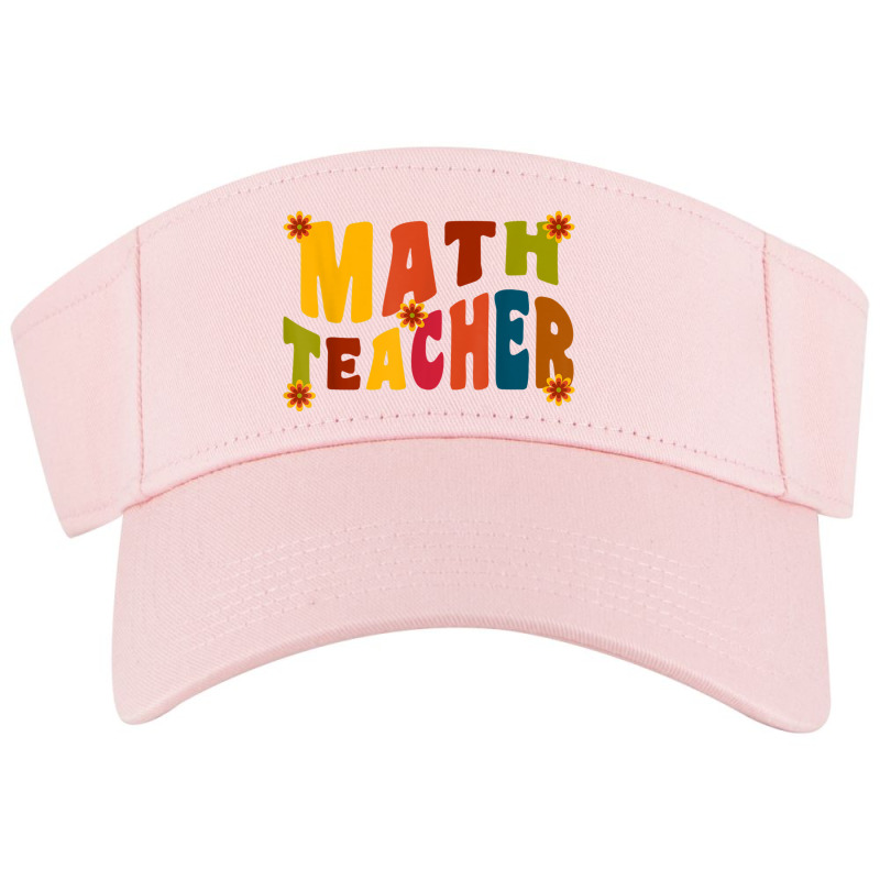 Mathematics Equation Back To School Retro Math Teacher's Day Visor hat by Fashonus | Artistshot