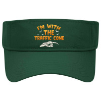 I'm With The Traffic Cone Halloween Couples Costume Womens Visor Hat | Artistshot