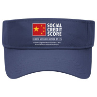 Social Credit Score Good Bad Travel System Tracking Citizens Visor Hat | Artistshot