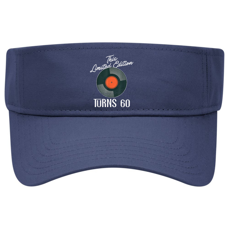 This Limited Edition Turns 60   Vinyl Records 60th Birthday Visor hat by Deluxe | Artistshot