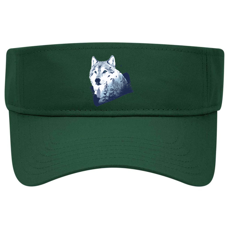 Wolf Forest Visor hat by cm-arts | Artistshot