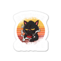 Dont Talk To Me Before Coffee Cat Sticker | Artistshot