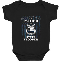 State Police Badge   Proud State Trooper Dad Baby Bodysuit | Artistshot