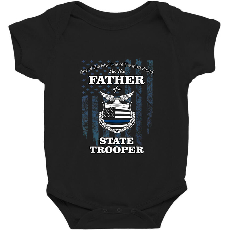 State Police Badge   Proud State Trooper Dad Baby Bodysuit by ThienThuong | Artistshot