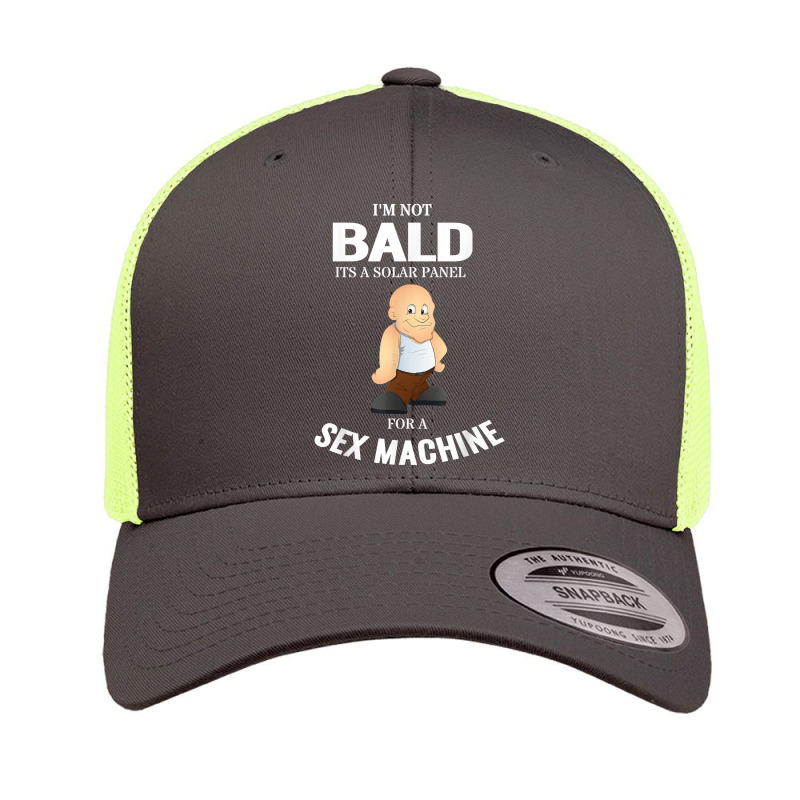 Funny Tshirt I'm Not Bald, It's A Solar Panel For Men Women Retro Trucker Cap | Artistshot