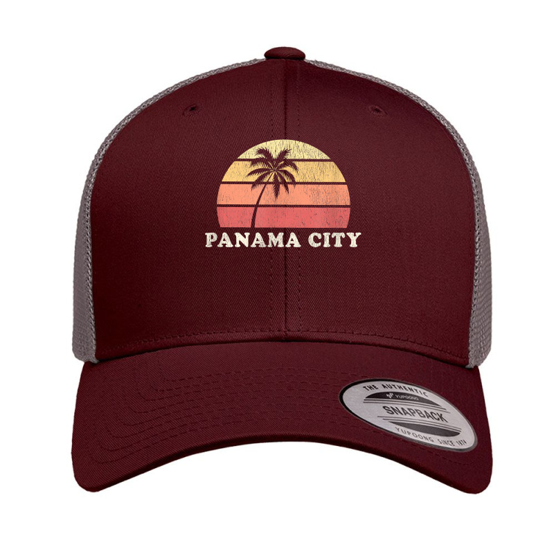 Panama City Beach Fl Vintage 70s Retro Throwback Design T Shirt Retro Trucker Cap by naythendeters2000 | Artistshot