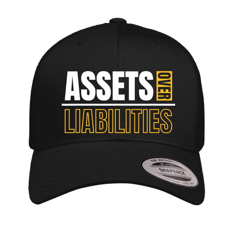 Assets Over Liabilities Retro Trucker Cap by ardylanda | Artistshot