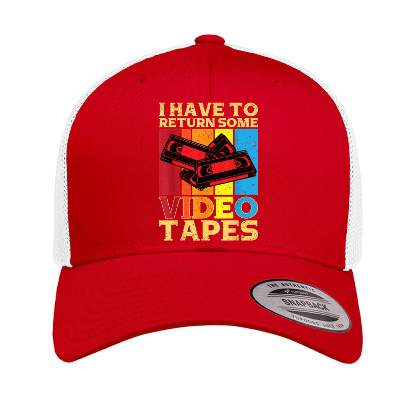 I Have To Return Some Video Tapes Video Cassette T Shirt Retro Trucker Cap by saldeenshakir | Artistshot