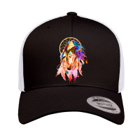 Native Horse With Dreamcatcher Retro Trucker Cap | Artistshot