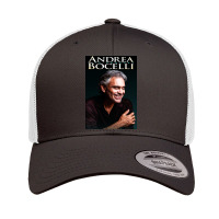 Andrea Bocelli - Italian Operatic Tenor And Multi-instrumentalist Retro Trucker Cap | Artistshot