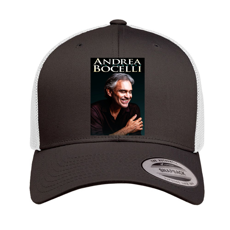 Andrea Bocelli - Italian Operatic Tenor And Multi-instrumentalist Retro Trucker Cap by Primala Shop | Artistshot